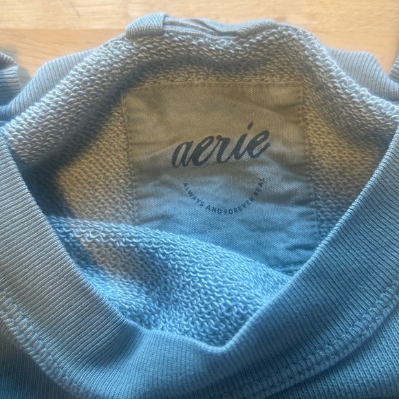 Green oversized crew neck women’s small aerie - Picture 3 of 3